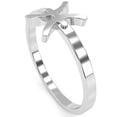 thumbnail image 5 of Pisces Zodiac Sign Ring In Solid 14k White Gold, 5 of 6