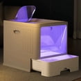 thumbnail image 2 of Cat Box Super Large Fully Enclosed Easy Clean Sterilized Deodorizing Cat Toilet Supplies Pet Supplies Arenero Gato Cerrado ShopWise Round, 2 of 13