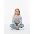 thumbnail image 4 of Wonder Nation Girls Graphic Queen Crest Tee with Long Sleeves, Sizes 4–18, 4 of 8