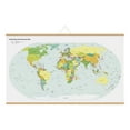 thumbnail image 2 of M&T Displays Wood Magnetic Poster Holder 40 inch Natural Wood Hanger Frame for Hanging Picture Wall Artwork Canvas Painting Photo World Map Beech Wood, 2 of 8