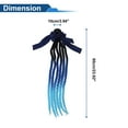 thumbnail image 4 of Accesorios de Casco de Motocicleta Decoración Trenza de Seis Hebras con Lazo para Cascos de Motocicleta Bicicleta Esquí Negro Azul Lago Seda de Alta Temperatura 1 Juego, 4 of 6