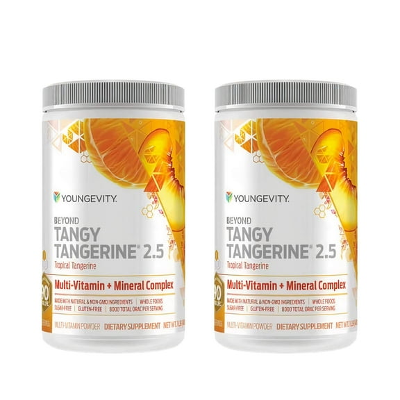 Youngevity Beyond Tangy Tangerine 2.5 Citrus Peach Fusion Multi-Vitamin (New) (2)