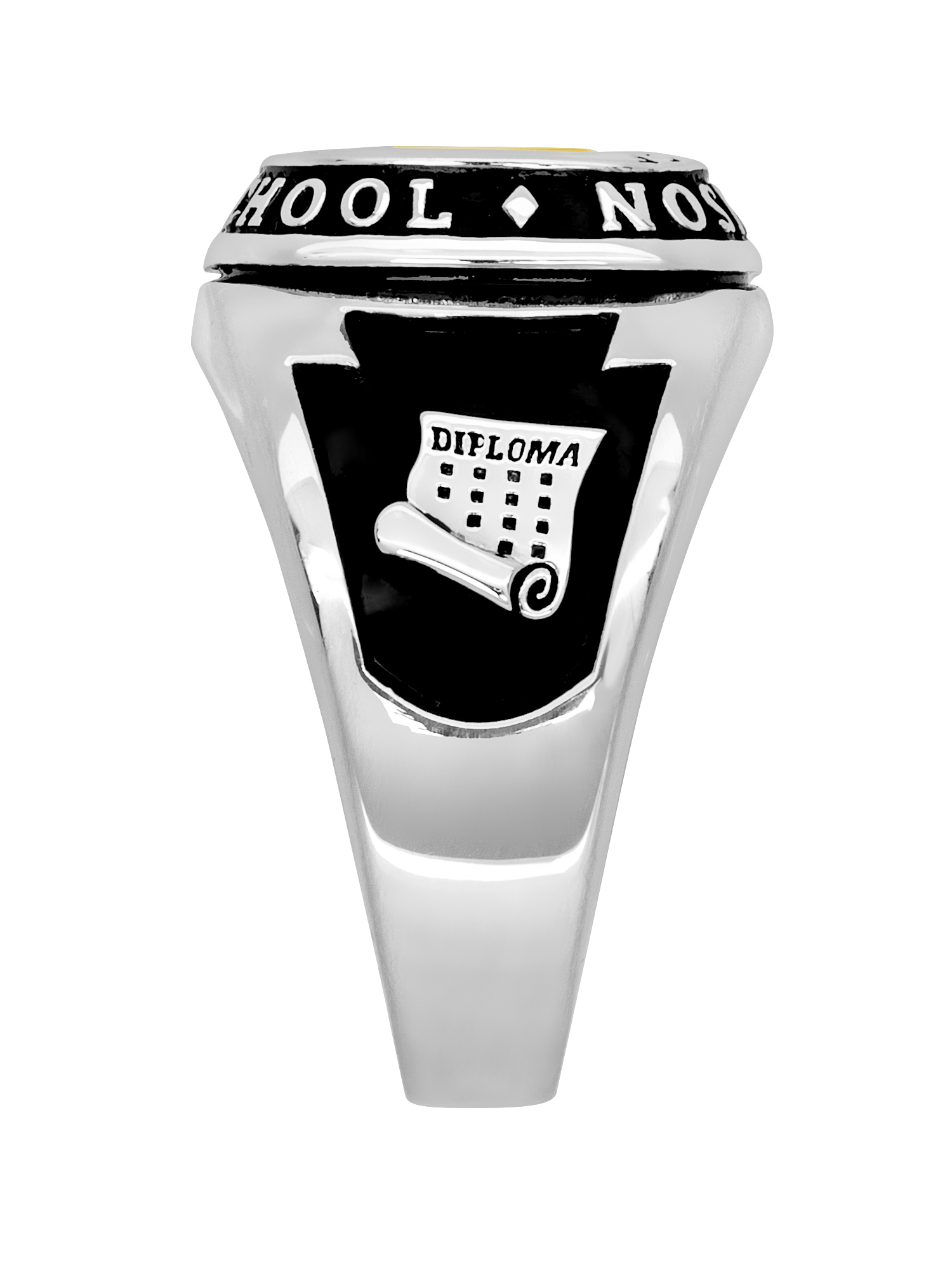 Order Now for 2025 Graduation, Freestyle Men's Cushion Birthstone Class Ring, Personalized, High School or College