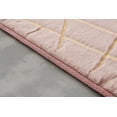 thumbnail image 3 of Lily Luxury Chinchilla Faux Fur Abstract Gilded Rectangular Area Rug, 3 of 3