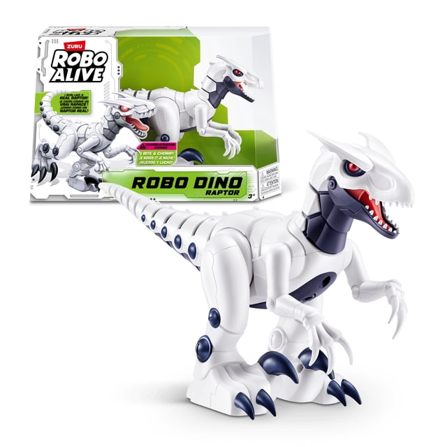 Robo Alive Robo Dino Raptor Robotic Toy by ZURU, Electronic Dinosaur Toy for Boys
