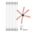 thumbnail image 1 of Kit de deshollinador Yashi Kit de limpieza de chimeneas 26 pies varillas flexibles de nailon, 1 of 5