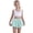 Mint Green, variant on Durtebeua Casual Elastic Waist Summer Shorts with Pockets Women's Running Shorts with Zip Pockets