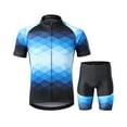 thumbnail image 2 of Cycle Lixada Men Cycle Jersey Breathable Short Sleeve Bike Shirt And Padded Shorts   Clothing Suit, 2 of 7