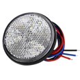 thumbnail image 1 of Led Trailer Lights, 12v Tail Light 2pcs Led Round Reflector Brake Light Led Marker Light (white2pcs), 1 of 4