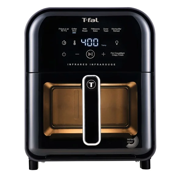 T-fal Friteuse à Air Chaud Infrarouge 6 L (6,3 qt) 2.0 avec Technologie Infra-Heat