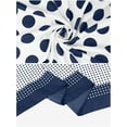 thumbnail image 4 of INSPIRE CHIC Women Polka Dots 35"x35" Large Square Scarf Satin Silk Like Head Wrap Bandanas Neck Scarves Navy Blue 35.4x35.4", 4 of 6