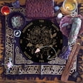 thumbnail image 3 of Custom PVC Plastic Pendulum Board with Natural Rose Quartz Stone Pendants and 304 Stainless Steel Cable Chain Dowsing Divination Board for Witchcraft Wiccan Altar Supplies Flat Round Flower Pattern, 3 of 7