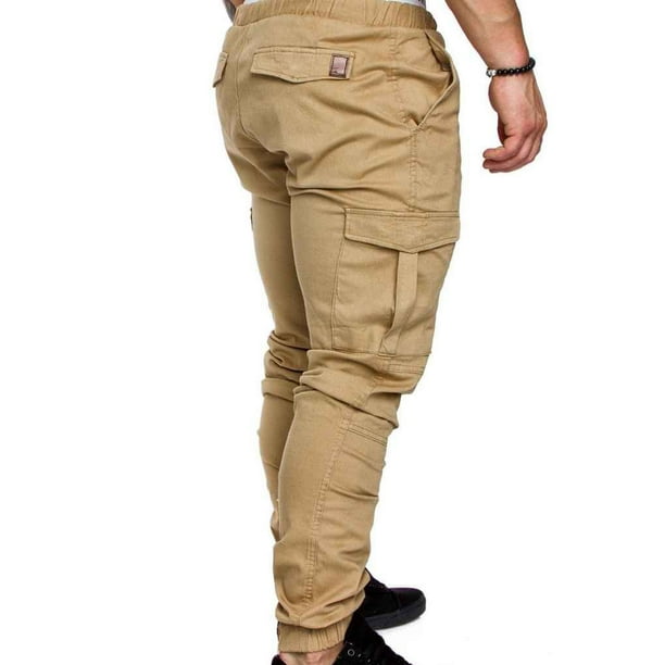 Mens joggers with long on sale strings