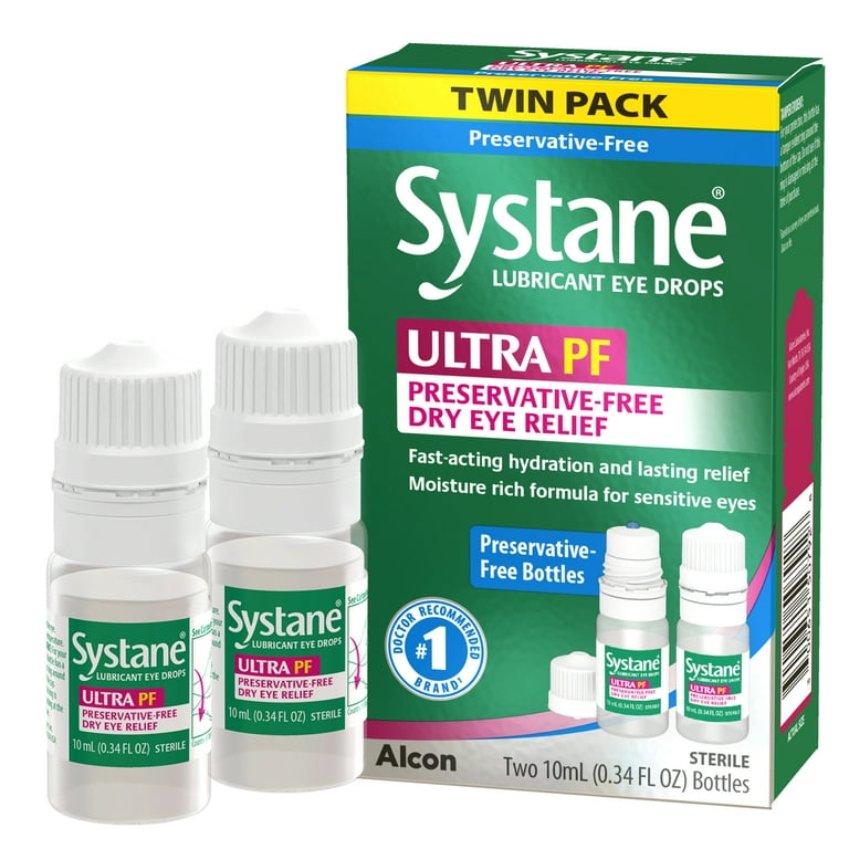 Systane Ultra PF Lubricant Eye Drops Twin Pack