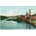 thumbnail image 2 of Art.com Manchester, New Hampshire, Merrimack River View of Factories Stretched Canvas Print Wall Art by Lantern Press, 36" x 24", 2 of 4