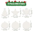 thumbnail image 4 of Bewildely Decoración navideña festiva de 24 piezas, transforma el hogar con adornos fáciles de usar, decoración del árbol de Navidad Kits de decoración para fiestas, 4 of 6