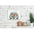 thumbnail image 5 of Farmhouse bathroom wall decor canvas art blue Retro bike picture print flower artwork for bedroom dining living room(11''x15), 5 of 13