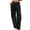 #351-Black, variant on Women's Cargo Jeans, Fashion Solid Color with Button and Zipper Multi-Pockets, Straight Leg Denim, for Casual Wear and Fashion Style