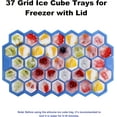 thumbnail image 3 of Ice Cube Trays for Freezer with Lid-37 Grid Silicone Ice Cube Tray with Lid for Small Ice Cube Molds,Easy-Release Reusable Ice Cube in Organizer Bins or Ice Bucket for Cocktail bar or Iced Coffee Cup, 3 of 5