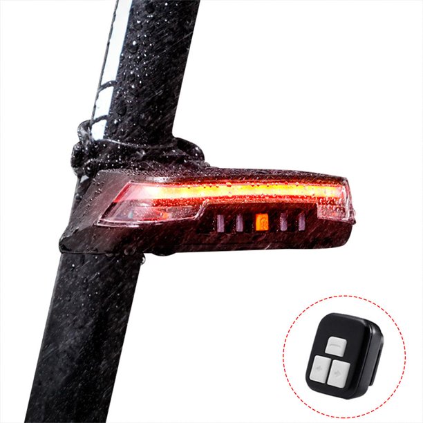 De Bicicleta Con Control Remoto Inalámbrico A Prueba De Agua, Luz Trasera De Bicicleta Con Sensor Inteligente, Luces Intermitentes De Carga Usb Eigraketly OD013372-00