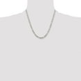 thumbnail image 4 of Stainless Steel Figaro Chain Necklace Chisel Polished 5.3 mm 20 inch 6.1, 4 of 4