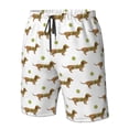 thumbnail image 4 of Fotbe Dachshund Going To Play Tennis Trajes de Baño Estampados para Hombre, Shorts de Verano de Secado Rápido, Ropa de Playa, Bañadores-X-Large, 4 of 6