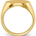 thumbnail image 2 of 14K Yellow Gold 15.0X15.5mm Open Back Signet Ring (Size 8) Made In United States rs287, 2 of 5