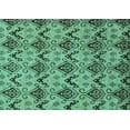 thumbnail image 1 of Ahgly Company Indoor Rectangle Abstract Turquoise Blue Modern Area Rugs, 2' x 5', 1 of 4