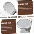 thumbnail image 2 of HUGFEGWE Stainless Steel Money Clip Purses Card Wallet Metal Check Clip Outdoor Money Clip File Fixing Clip Stainless Money Clip Multi-Function Money Clip Paper Clip Simple Office CJB91-68261, 2 of 9