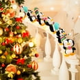 thumbnail image 4 of Christmas Penguin Snowman Claus Slide Decoration Plush Doll, Christmas Stair Handrail Decoration for Home Festive Setup, 4 of 8