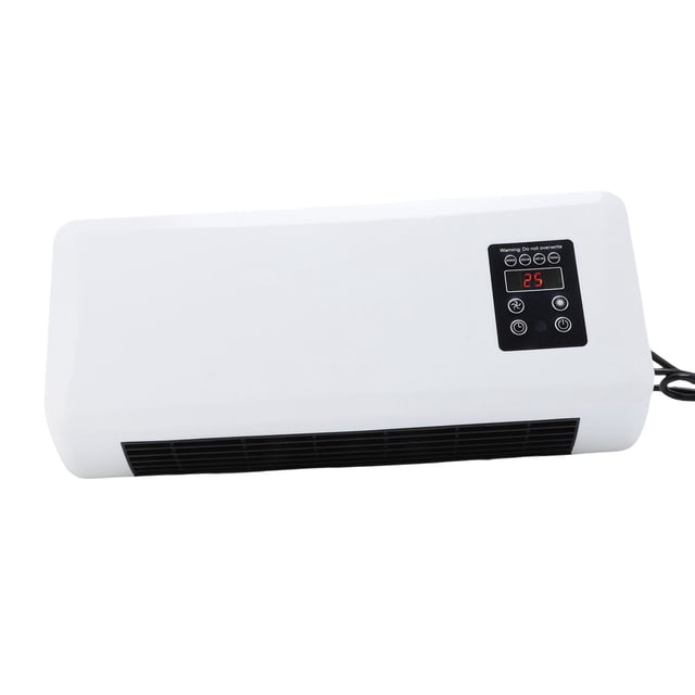 Calentador De Radiador Eléctrico, Calentador Eléctrico De Montaje De Pared Máquina De Aire Acondicionado Pequeño Con Control Remoto Para Uso Durante Todo El Año