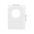 thumbnail image 2 of EIGTHTAIL 500pcs Clear Slot Hole Tags Transparent Adhesive Hanging Stickers Tabs For Retail Display Plastic Tags For Shop Store Display, 2 of 8