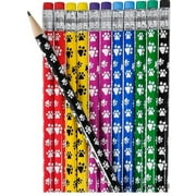 Rhode Island Novelty 7.5 Inch Paw Print Pencils, Pack of 96