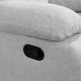 thumbnail image 4 of Hommoo Linen Manual Recliner Chairs for Living Room & Home Theater, Reclining Lounge Chair 160° Recline, Grey White, 4 of 5