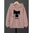 thumbnail image 3 of Funny Cat Print Boys Casual Long Sleeve Sweatshirt ,Kids Hoodie Tops For Fall Winter, 3 of 8