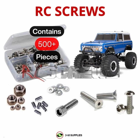 RCScrewZ Stainless Screw Kit tam253 for Tamiya 1973 Bronco CR-01, 1/10 Rock Crawler (#58436) | SET