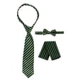 thumbnail image 3 of Gioberti Boy's Long Sleeve Dress Shirt + Stripe Tie, Bow Tie and Hanky, 3 of 5