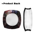 thumbnail image 3 of HELLHERO Non-Slip Fit Seat & Back Covers Seat & Backrest Covers with Stretchable Material Dust Cover Street and Outdoors (American Flag Horse), 3 of 7