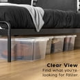 thumbnail image 4 of Inspired Essentials 17 Qt. Plastic Storage Bins with Lids, Stackable Storage Containers, Totes, 6Pk, 4 of 12