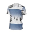 thumbnail image 6 of Wukai Snowman And Christmas Tree Print Men's Short-Sleeved Mesh T-Shirt,Quick-Dry Short Sleeve Workout T-Shirt-5X-Large, 6 of 8