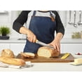 thumbnail image 2 of Starfrit 8-Inch Bread Knife - Efficient Serrated Blade with Protective Cover - Non-Stick Coating - Yellow & White, 2 of 3