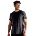 thumbnail image 2 of TOM TAILOR Camiseta para hombre, paquete de 3 - Cuello redondo, manga corta, jersey sencillo, algodón, liso Negro L (Large), 2 of 7