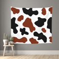 thumbnail image 2 of Balery Brown Black Cow Pattern Tapestry 60x51 Inches - Large Wall Hanging Tapestry for Bedroom, Living Room, Dorm Decor - Artistic and Aesthetic Room Decor, 2 of 9