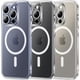 thumbnail image 2 of TOCOL Funda magnética 3 en 1 para iPhone 15 Pro Max transparente, mejorada [protección completa de la cámara] con 2 protectores de pantalla [compatible con MagSafe] [no amarillea] funda para teléfono, 2 of 3