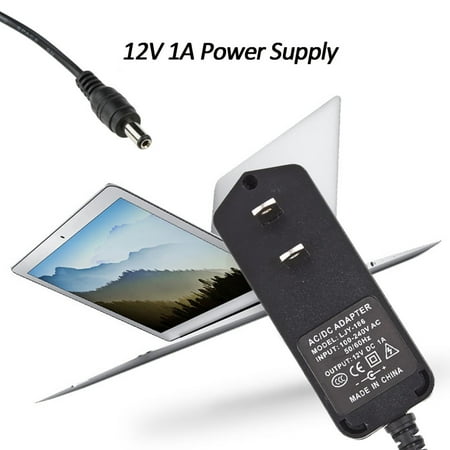 Black AC to DC 12V 1A AC/DC Converter Power Supply Charger Adapter For CCTV Security Camera Surveillance System US Plug
