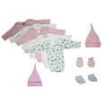 thumbnail image 1 of Bambini Newborn Baby Girl 9 Pc Layette Baby Shower Gift Set, 1 of 3
