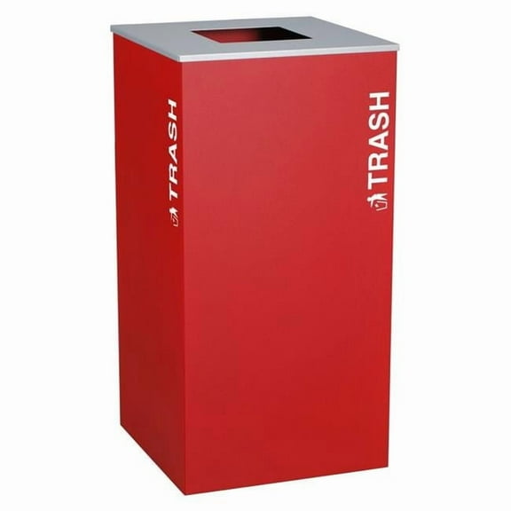 Ex-Cell Kaiser RC-KD36-T RBX 36 Gallon Trash Recycling Bin, Ruby