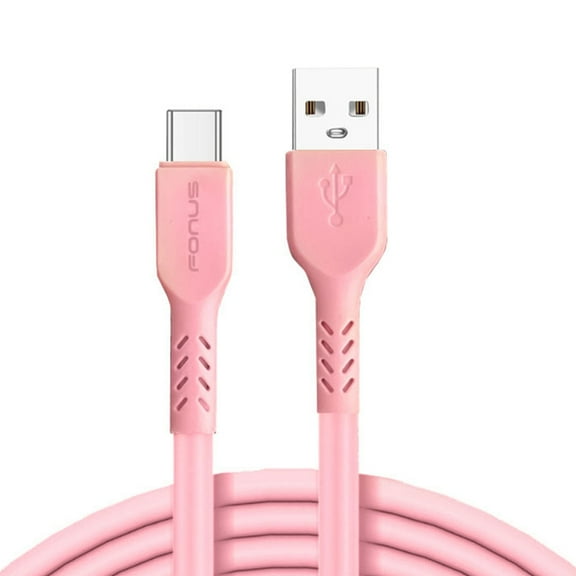 10ft Long USB-C Cable Pink for Samsung Galaxy A06/A16 5G/A26 5G/A36 5G/A56 5G - Charger Cord Power Wire Type-C Fast Charge Sync