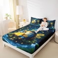 thumbnail image 4 of Feelyou 3D Magic Gnome Bed Sheets for Child, Glitter Dreamy Fireflies King Sheets, Fairy Tale Theme Sheet Set, Luxury Bedroom Decor, 4-Piece, 4 of 7