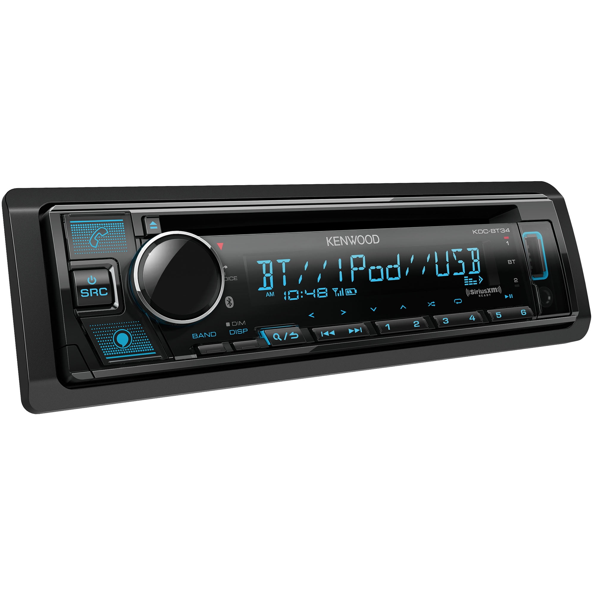 Kenwood KDC-BT34U Bluetooth single DIN CD receiver with Alexa and